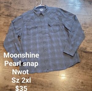 Moonshine mens western shirt sz 2xl nwot